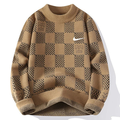 Retro Grid Knit Pullover - NEW COLLECTION