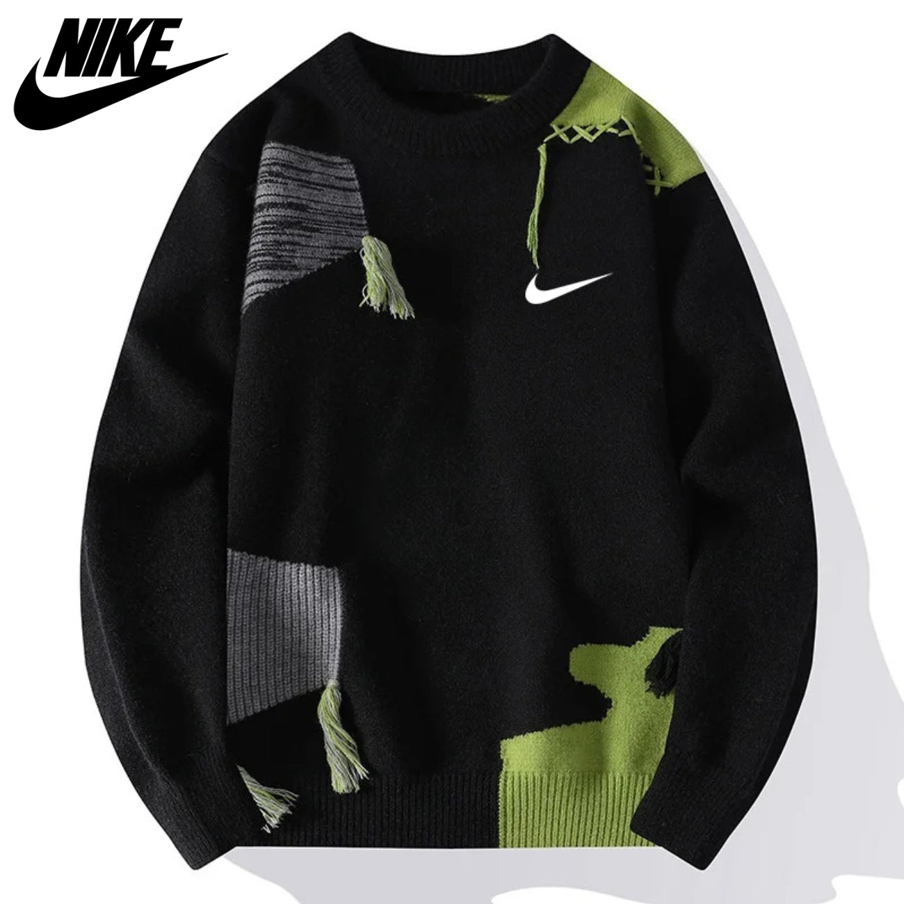 Textured Patchwork Sweater || CLEARANCE SALE