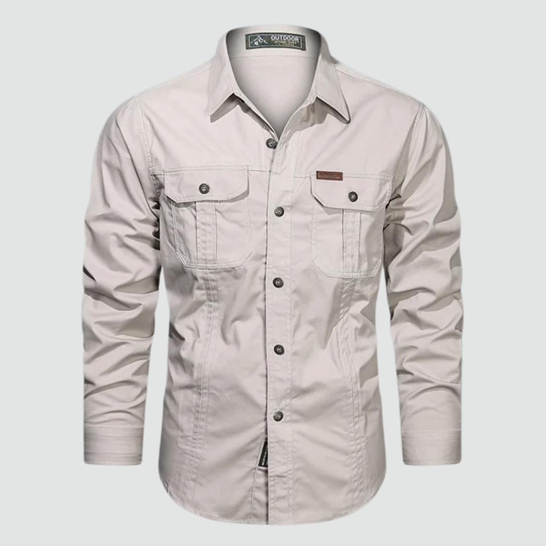Sidney - Long Sleeve Cargo Overshirt