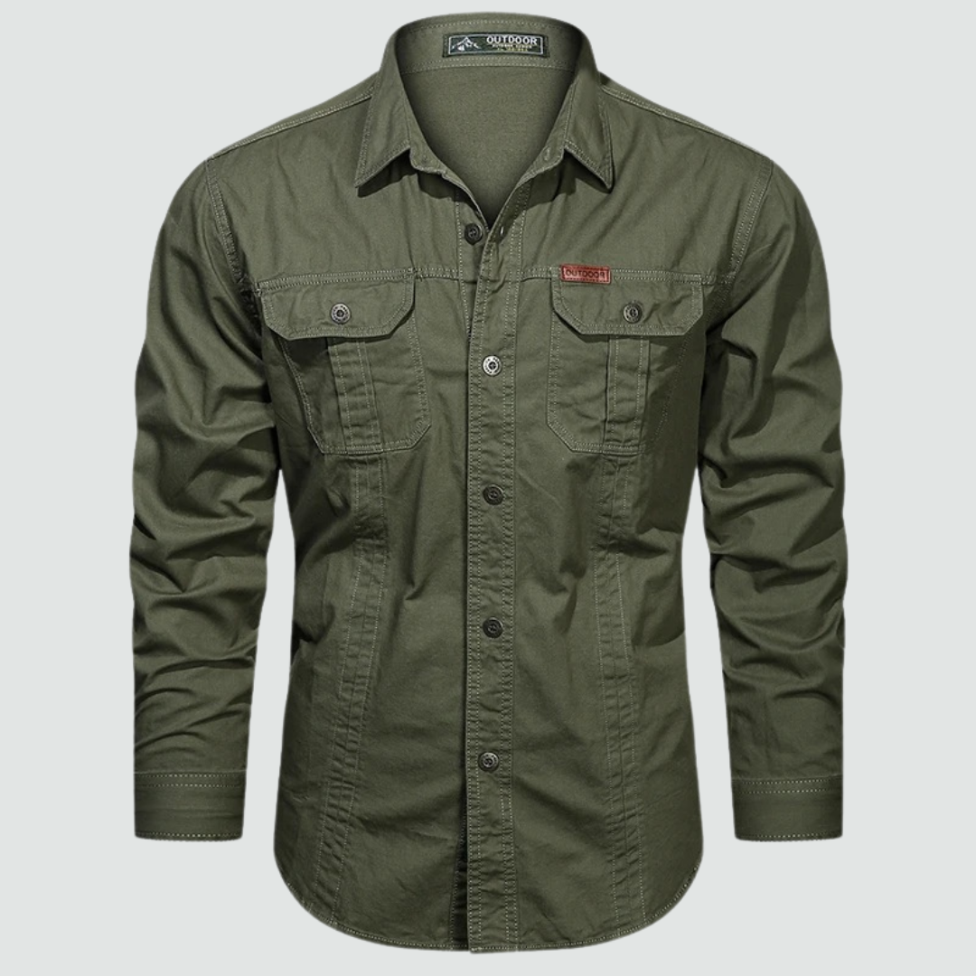 Sidney - Long Sleeve Cargo Overshirt