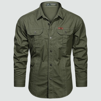 Sidney - Long Sleeve Cargo Overshirt