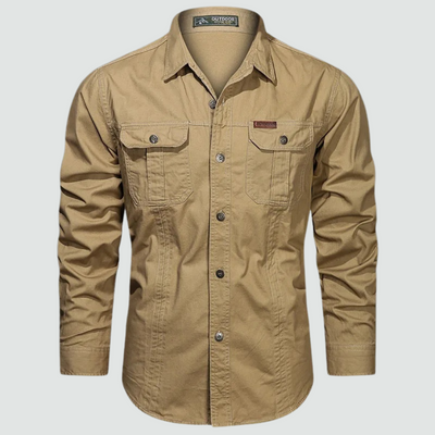 Sidney - Long Sleeve Cargo Overshirt