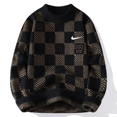 Retro Grid Knit Pullover - NEW COLLECTION